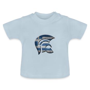 Griechenland - Baby Bio-T-Shirt mit Rundhals - Hellblau - Vorne