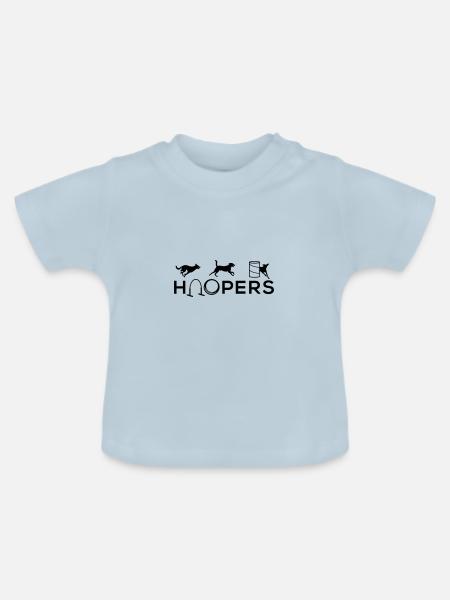 Hoopers ohne Querstrebe Hundesport Nr 6 - Baby Bio-T-Shirt mit Rundhals - Hellblau