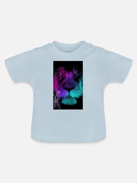 BlackBullLion - Baby Bio-T-Shirt mit Rundhals - Hellblau