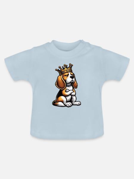 Beagle Beaglebesitzer Beaglehalter beaglehund - Baby Bio-T-Shirt mit Rundhals - Hellblau
