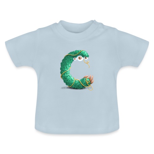 Buchstabe C - Baby Bio-T-Shirt mit Rundhals