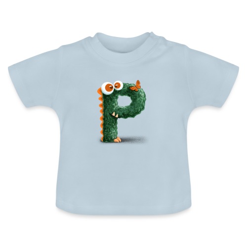 Buchstabe P - Baby Bio-T-Shirt mit Rundhals