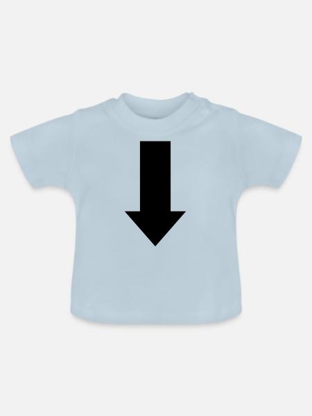 Pfeil - Baby Bio-T-Shirt mit Rundhals - Hellblau