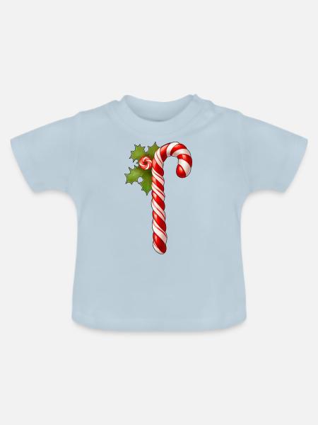 Zuckerstange - Baby Bio-T-Shirt mit Rundhals - Hellblau