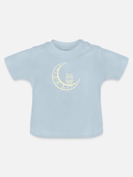 Moon Guardian - Baby Bio-T-Shirt mit Rundhals - Hellblau