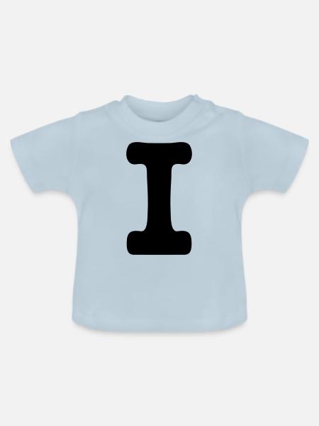 i - Baby Bio-T-Shirt mit Rundhals - Hellblau