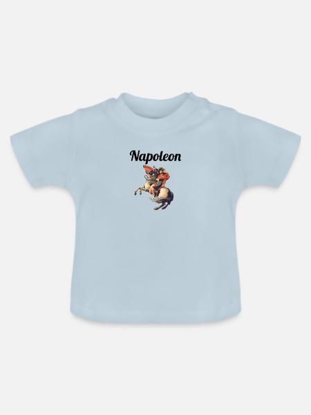 Napoleon - Baby Bio-T-Shirt mit Rundhals - Hellblau