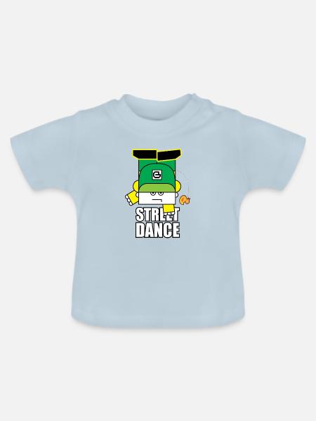 Green Street Dance Bot - Baby Bio-T-Shirt mit Rundhals - Hellblau