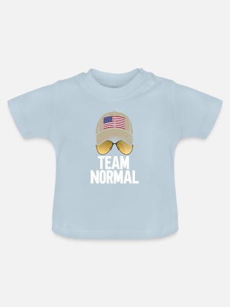 Team Normal - Baby Bio-T-Shirt mit Rundhals - Hellblau