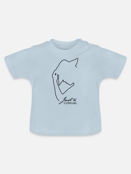 JaC's Silouette - Baby Bio-T-Shirt mit Rundhals - Hellblau