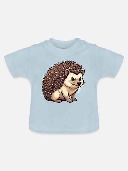 Igel Igelliebhaber Igelbesitzer Igelhalter Stachel - Baby Bio-T-Shirt mit Rundhals - Hellblau