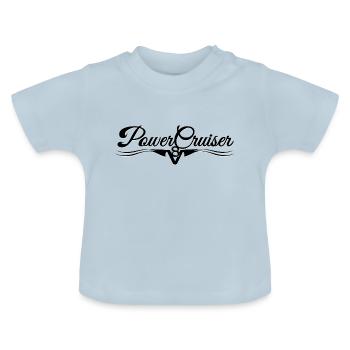 PowerCruiser V8 - T-shirt bio col rond Bébé - bleu clair - Devant