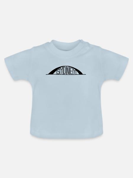 Sydney - Baby Bio-T-Shirt mit Rundhals - Hellblau