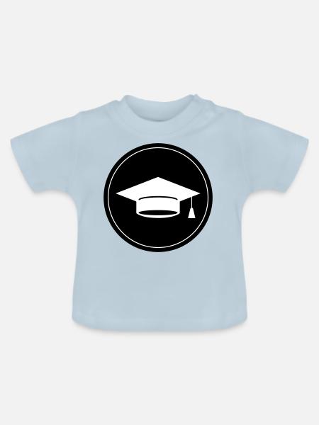 Student Abschluss - Baby Bio-T-Shirt mit Rundhals - Hellblau