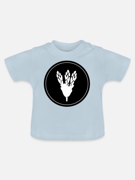 Spargel Gemüse - Baby Bio-T-Shirt mit Rundhals - Hellblau