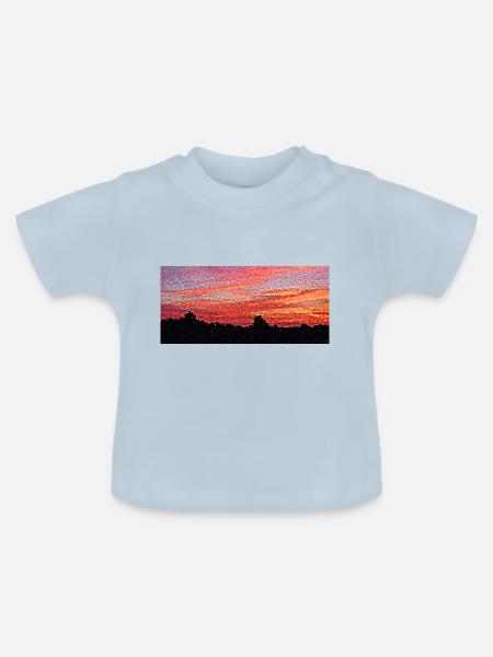 Die Schönheit der Dämmerung - Baby Bio-T-Shirt mit Rundhals - Hellblau