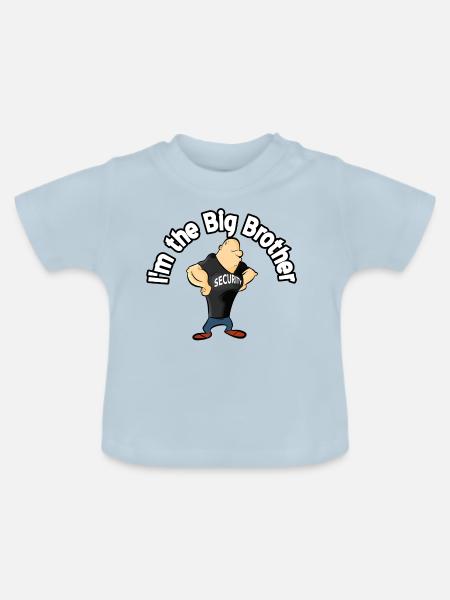 Brother Große Sicherheit - Baby Bio-T-Shirt mit Rundhals - Hellblau