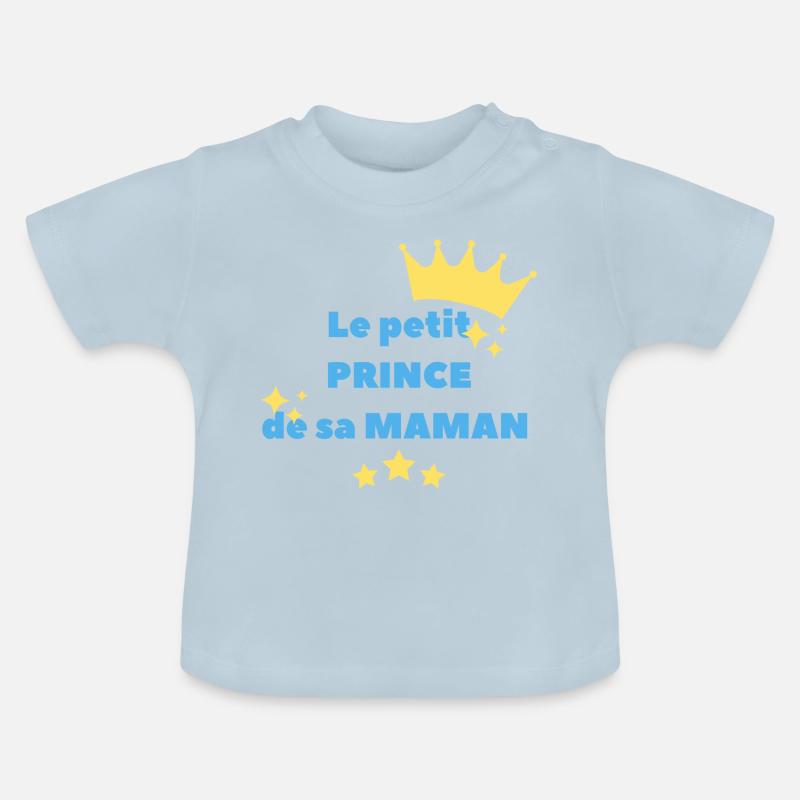 Petit prince - T-shirt bio col rond Bébé - bleu clair