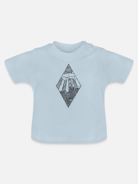 Der Sturm - Baby Bio-T-Shirt mit Rundhals - Hellblau