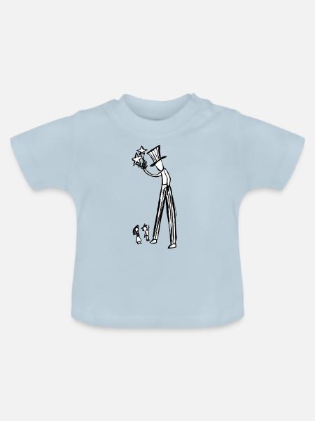 giant - Baby Bio-T-Shirt mit Rundhals - Hellblau