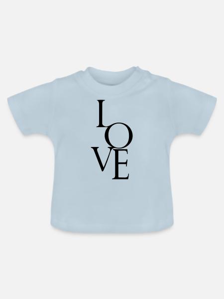 versprechen - Baby Bio-T-Shirt mit Rundhals - Hellblau