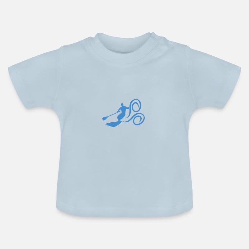 Paddle Surf - T-shirt bio col rond Bébé - bleu clair
