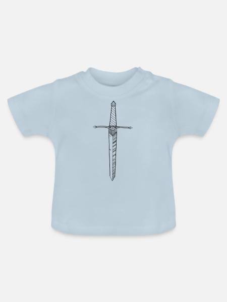 Dagger - Baby Bio-T-Shirt mit Rundhals - Hellblau
