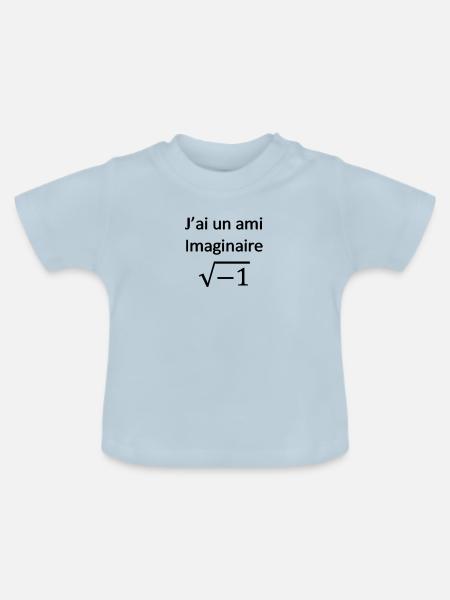 racine1 - Baby Bio-T-Shirt mit Rundhals - Hellblau