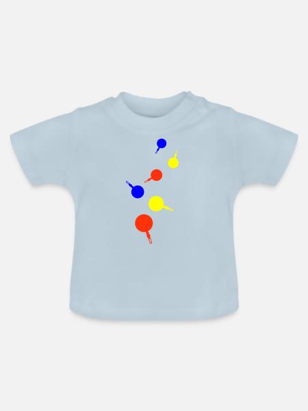 Pfanne Küche Chef - Baby Bio-T-Shirt mit Rundhals - Hellblau