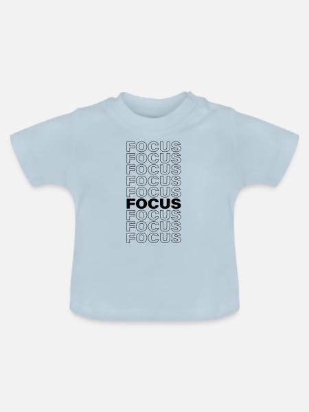 Focus - Baby Bio-T-Shirt mit Rundhals - Hellblau