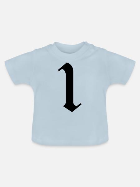 1 - Baby Bio-T-Shirt mit Rundhals - Hellblau