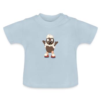 Pittiplatsch, der Liebe - Baby Bio-T-Shirt mit Rundhals - Hellblau - Vorne