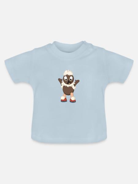 Pittiplatsch, der Liebe - Baby Bio-T-Shirt mit Rundhals - Hellblau