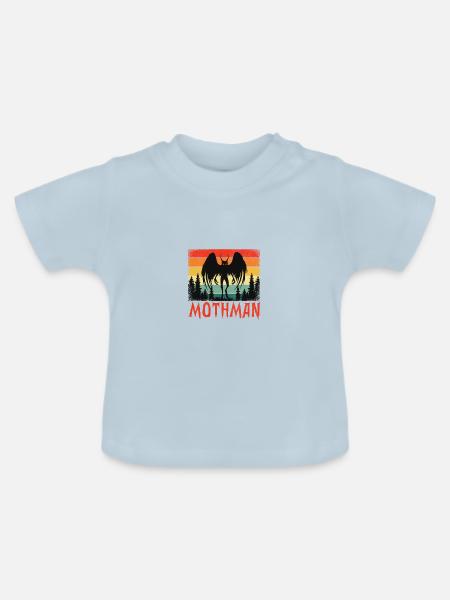 Mothman - Baby Bio-T-Shirt mit Rundhals - Hellblau