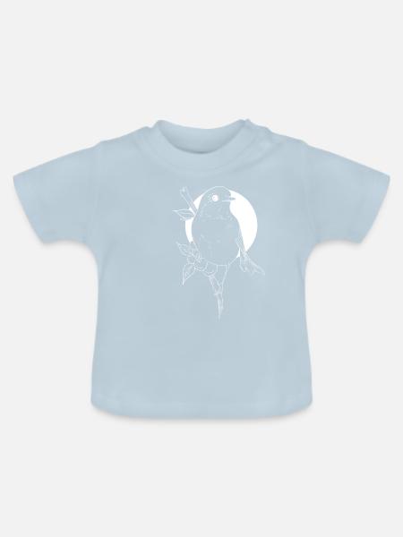 Ave - Baby Bio-T-Shirt mit Rundhals - Hellblau