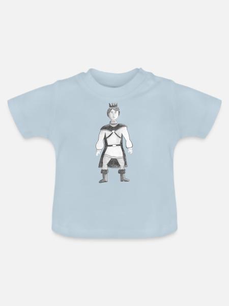 Prinz - Baby Bio-T-Shirt mit Rundhals - Hellblau