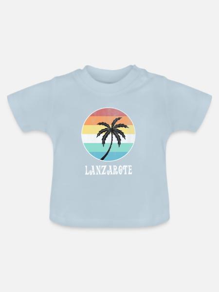 Lanzarote - Baby Bio-T-Shirt mit Rundhals - Hellblau
