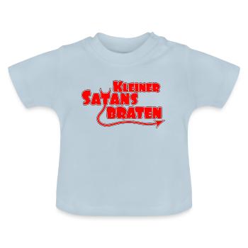 Kleiner Satansbraten - Baby Bio-T-Shirt mit Rundhals - Hellblau - Vorne