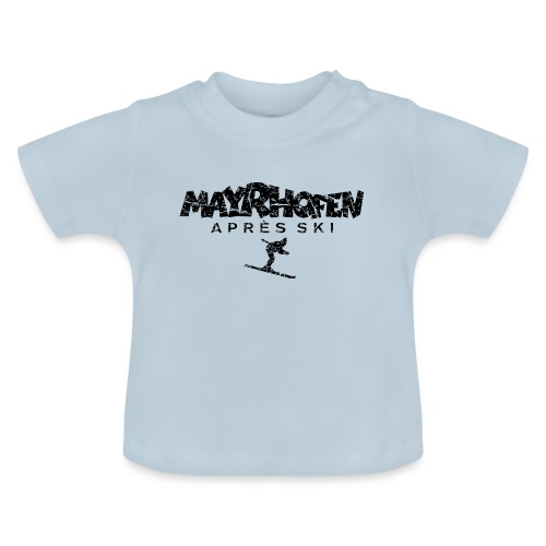 Mayrhofen Après-Ski Skifahrer - Baby Bio-T-Shirt mit Rundhals