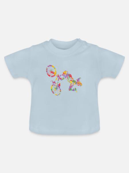 BMX - Baby Bio-T-Shirt mit Rundhals - Hellblau