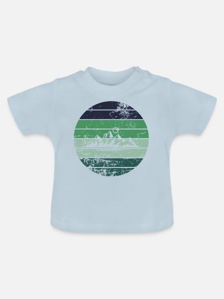 Berg - Baby Bio-T-Shirt mit Rundhals - Hellblau