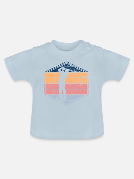 Golf - Baby Bio-T-Shirt mit Rundhals - Hellblau