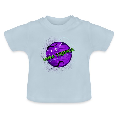 Avaruus - Vauvan luomu-t-paita, jossa pyöreä pääntie