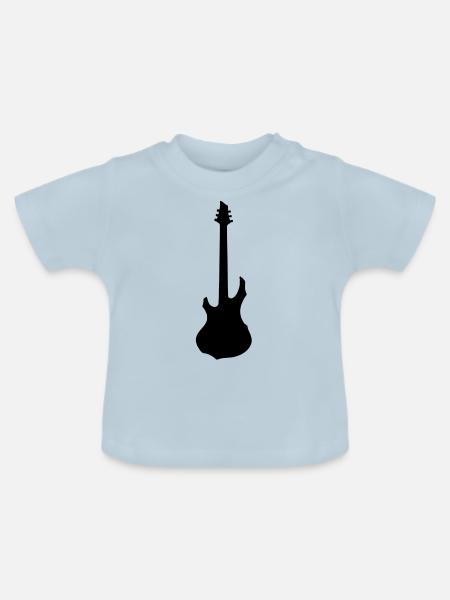 Guitar - Baby Bio-T-Shirt mit Rundhals - Hellblau