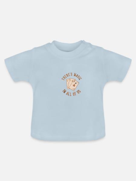 Magie - Baby Bio-T-Shirt mit Rundhals - Hellblau