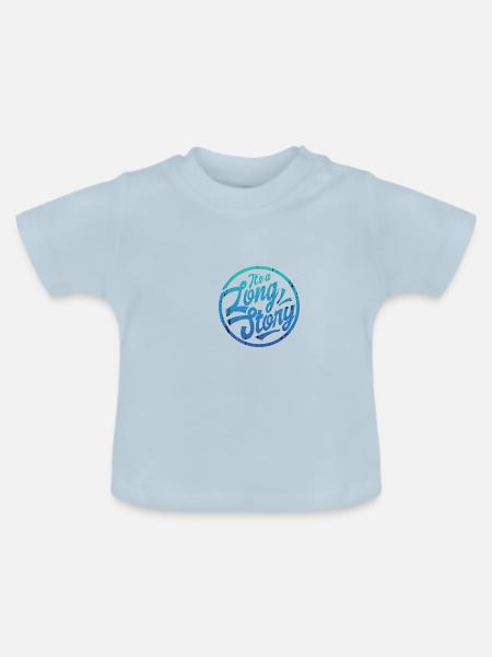 Lange Geschichte - Baby Bio-T-Shirt mit Rundhals - Hellblau