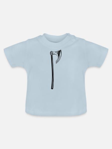 Axt - Baby Bio-T-Shirt mit Rundhals - Hellblau