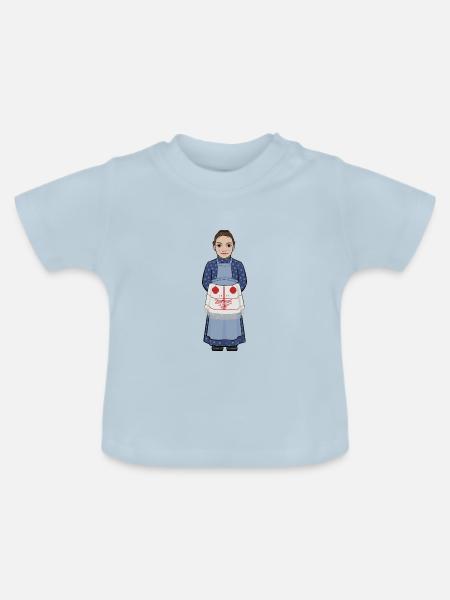 Karin Larsson - Baby Bio-T-Shirt mit Rundhals - Hellblau
