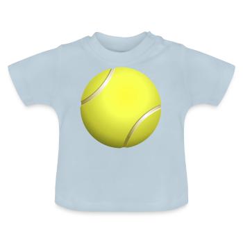 Tennis ball - Baby Organic T-Shirt with Round Neck - light blue - Front