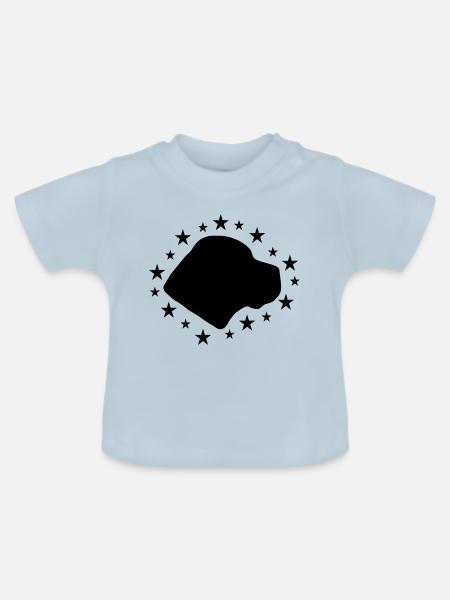 Cane Corso - Baby Bio-T-Shirt mit Rundhals - Hellblau